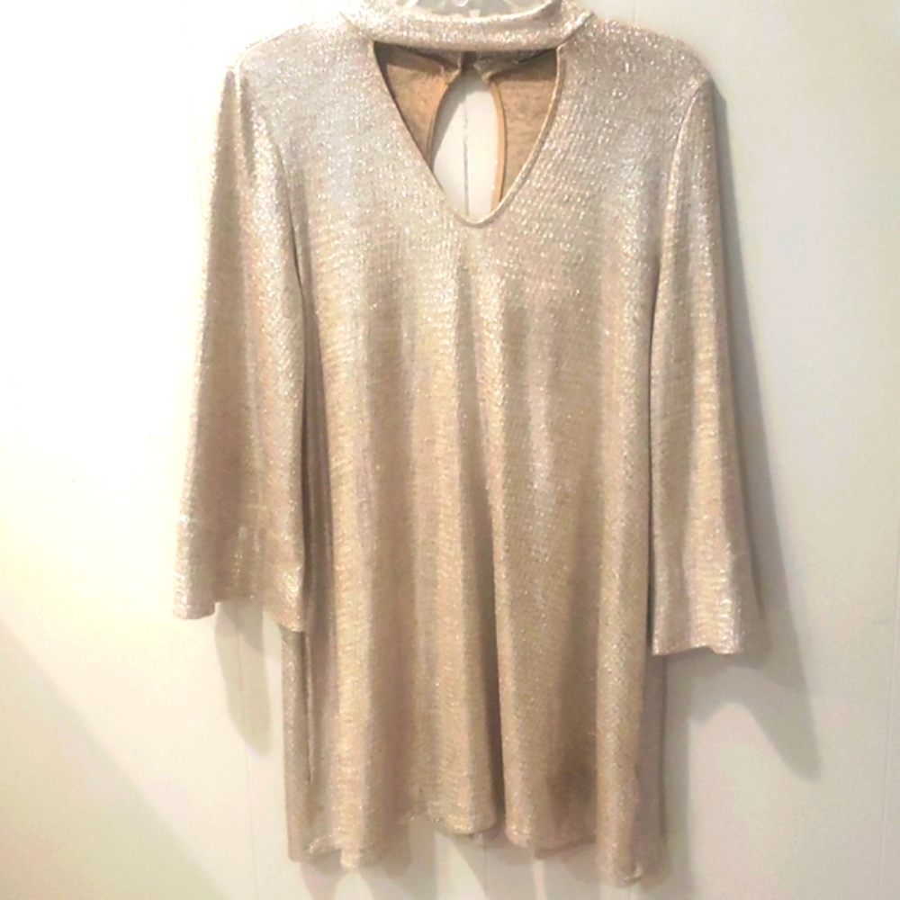 Metallic Gold cocktail dress